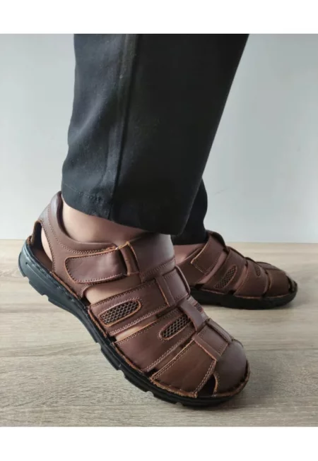 Мъжки ежедневни сандали  23061 кафяви - кафяви