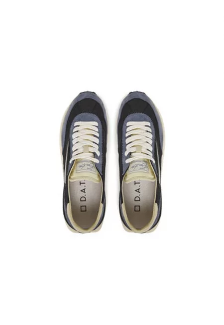 Мъжки спортни обувки - M421-AT-NY - DATE - Естествена кожа - Черен