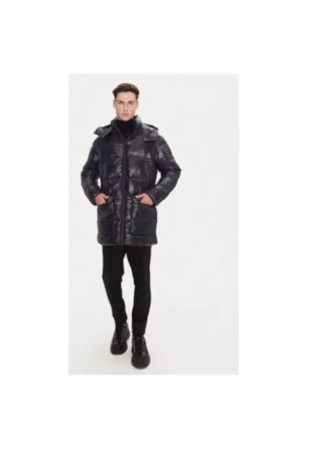 Мъжко яке -  304215513 - Найлон - Син - Син