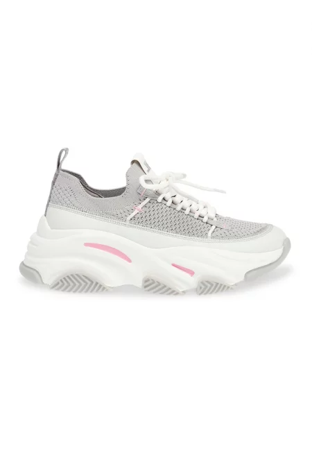 Мрежести скосени спортни обувки Playmaker - Светло сив