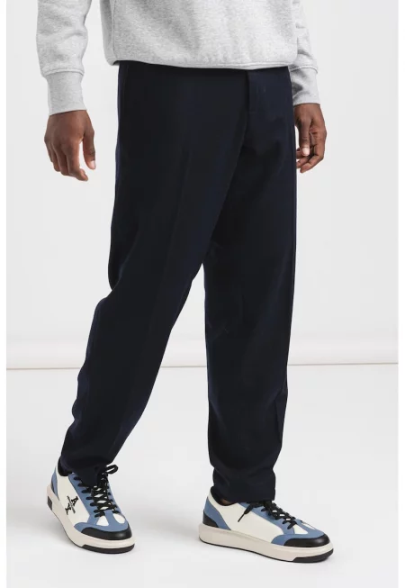 Панталон с необработена вълна - Избеляло черно