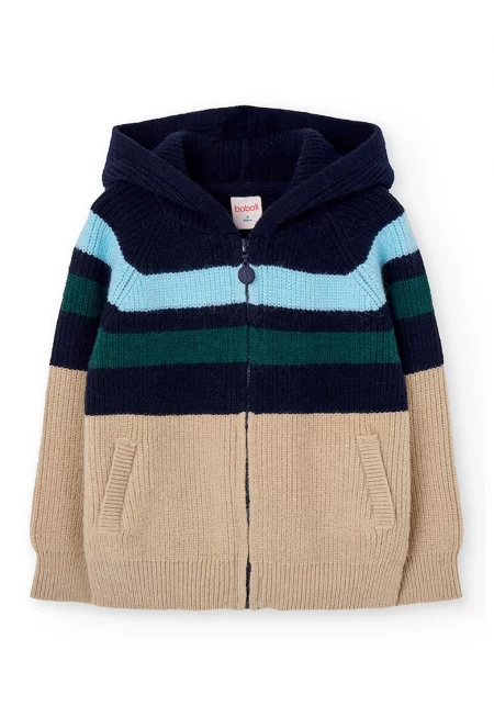 Плетено яке с цип