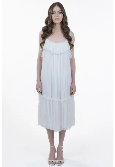 Плисина рокля от коприна