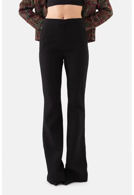 Разкроен панталон с висока талия