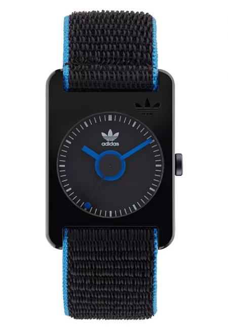 RETRO POP TWO дамски часовник - черна каишка синтетичен материал - черен корпус - 31x8.5mm