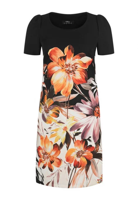 Рокля с флорални мотиви