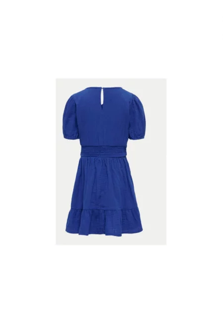 Рокля за момиче - Само за деца - 304705205 - Органичен памук - Синя - Син