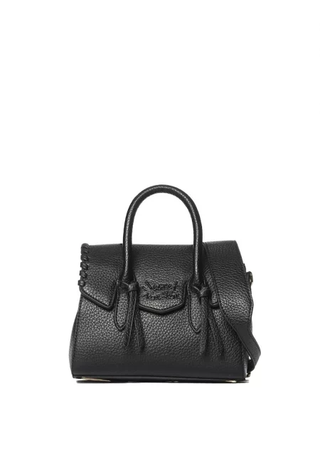 SECRET PON PON. - Чанта през рамо Seraphina от еко кожа - Черен