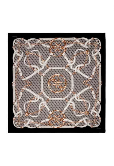 Шал с фигурален принт