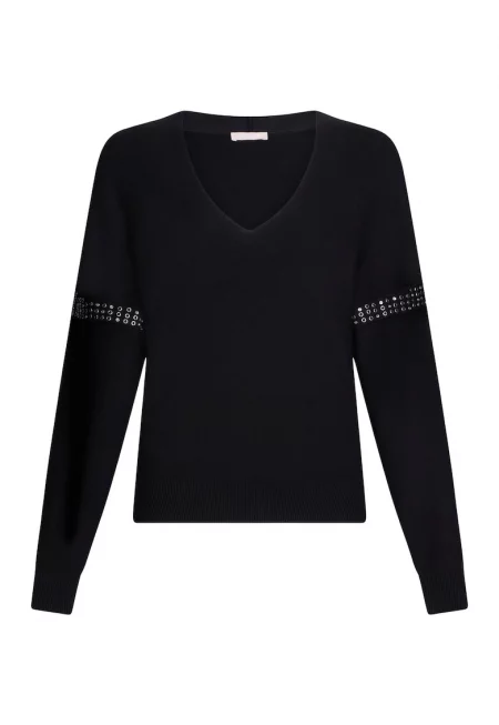 Шпиц пуловер с апликации