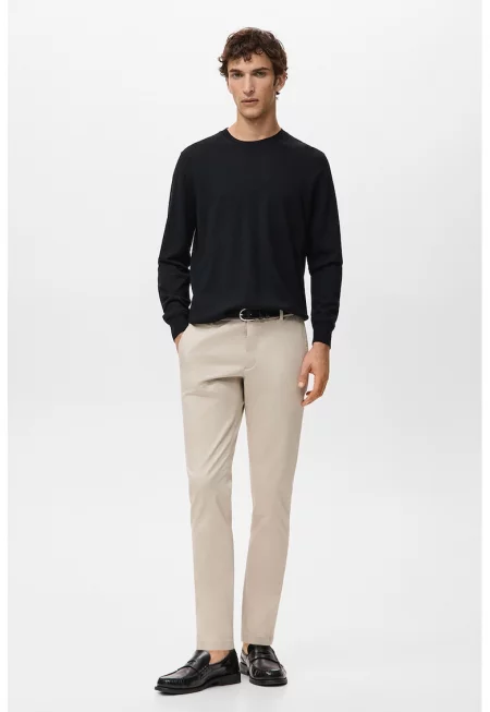 Слим панталон чино Barna - Светло бежово