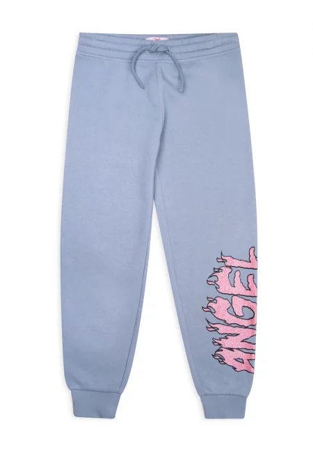 Спортен панталон с надпис и стеснен крачол