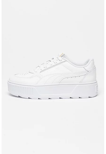 Спортни обувки Karmen Rebelle от кожа и еко кожа с равна платформа - Бял