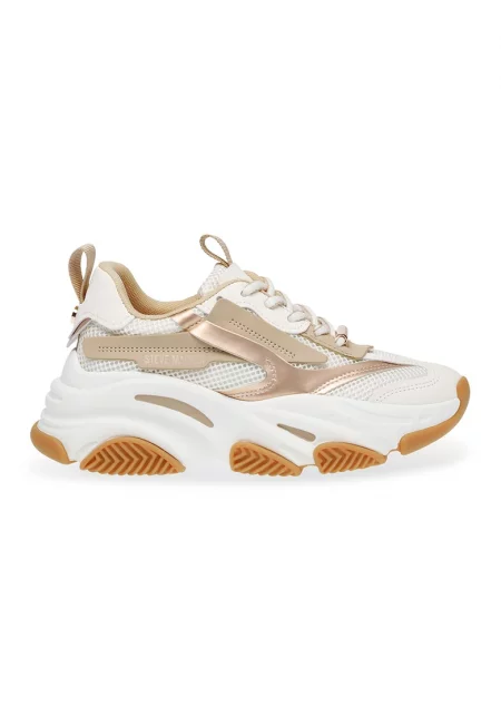 Спортни обувки Possession-E с мрежести зони - Бежов/Бял