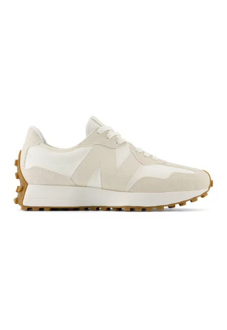 Спортни обувки с велур - Мръснобял/Светло бежово