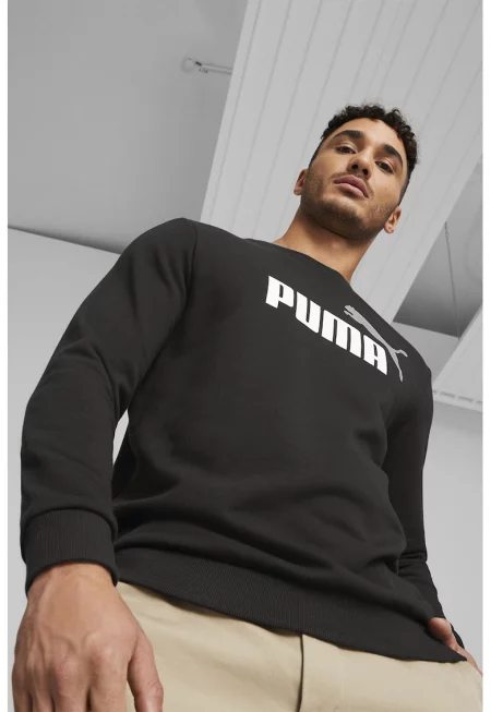 Суитшърт с овално деколте и лого