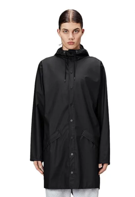Яке за дъжд  12020-01 - полиестер - водоустойчиво - ветроустойчиво - черно -