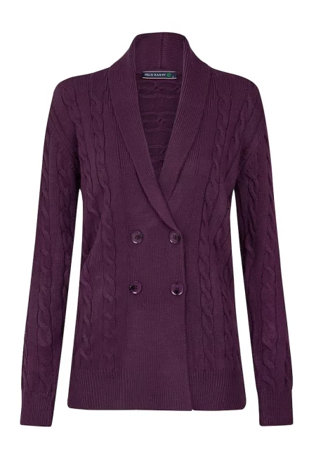 Жилетка с вълна с плетка осморка