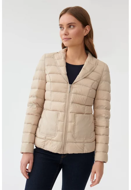 Зимно капитонирано яке Flatko - Бежов