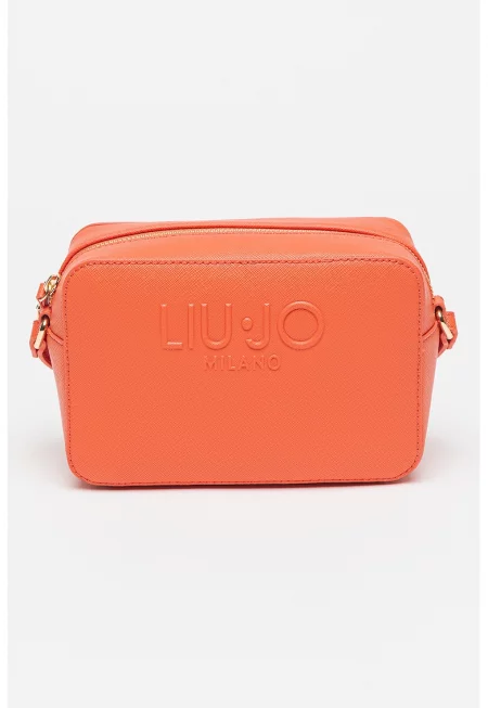 Чанта през рамо Halona от еко кожа - Мандарина