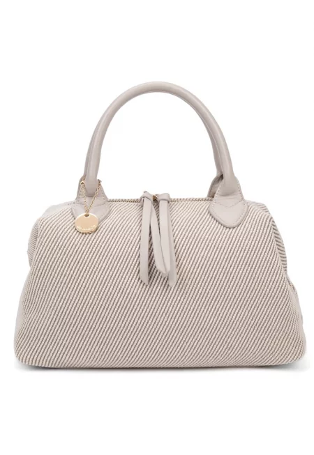 Чанта със сплетен дизайн - Бежов