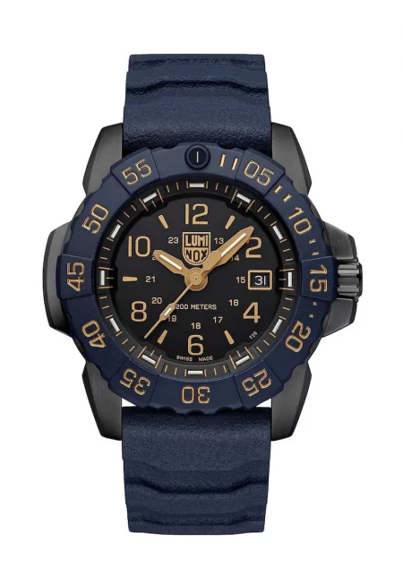 Часовник  Navy SEAL Foundation Back To The Blue - кварц - 20 ATM - син - гривна от смола