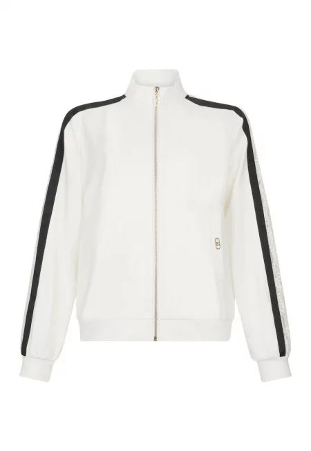 Cotton - Суитшърт с дантела - Бял