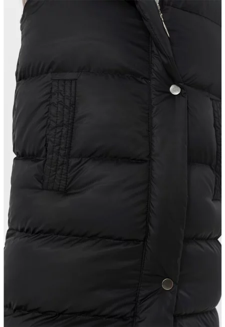 Дълъг елек с качулка