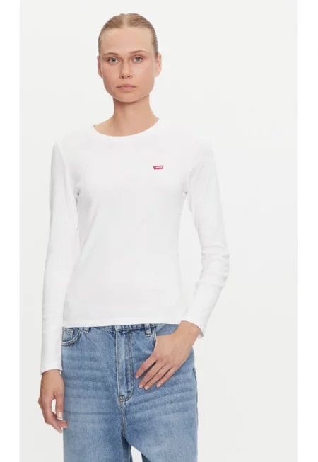 Дамска блуза -  304252846 - Памук - Бяла - Бял