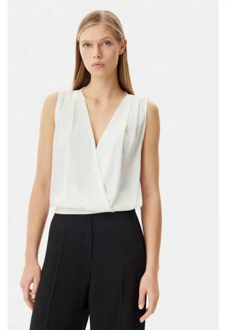 Дамска блуза - Ринасименто - 305318237 - Полиестер - Бежов