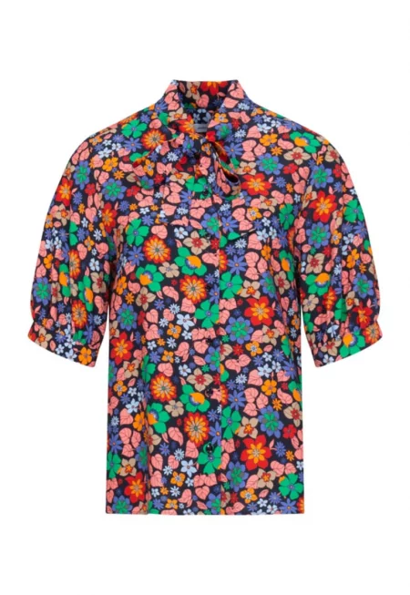 Дамска блуза -  Вискоза - Синя