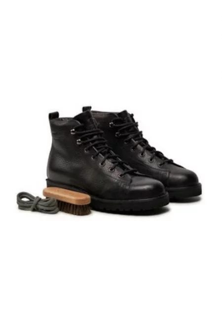 Дамски ботуши  Explorer R300 - естествена кожа - черни - Черен