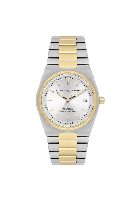 Дамски часовник  MXL5122 - 34мм - стоманена каишка - златист/сребрист - стоманен корпус - 3ATM