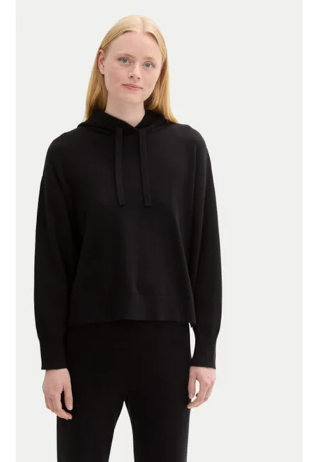 Дамски пуловер -  304194184 - Вискоза/Полиестер - Черен - Черен