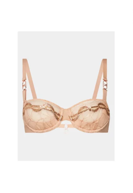 Дамски сутиен -  303815042 - Найлон/Еластан - Бежов