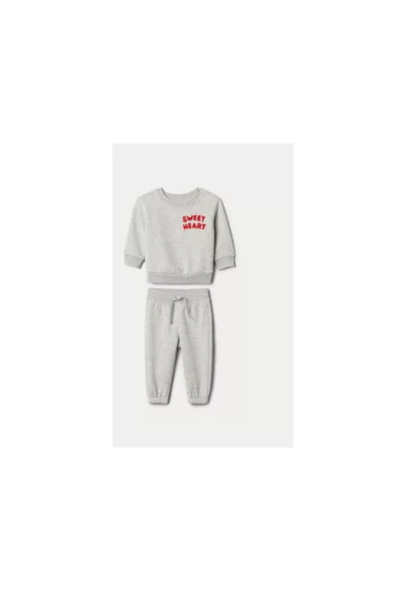 Детски анцуг -  304985508 - Памук/Полиестер - Сив - Сив