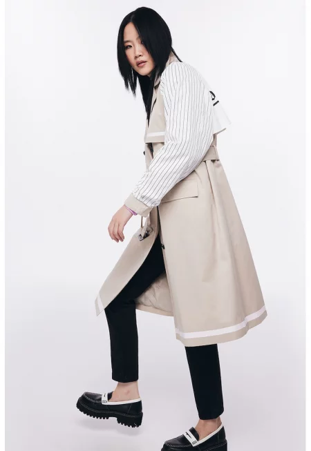 Двуреден тренч с дизайн 2 в 1