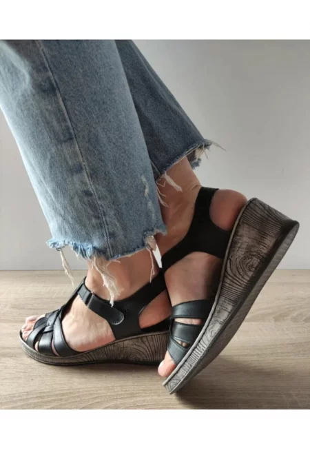 Ежедневни дамски сандали  22-05 черни - черно - Черен