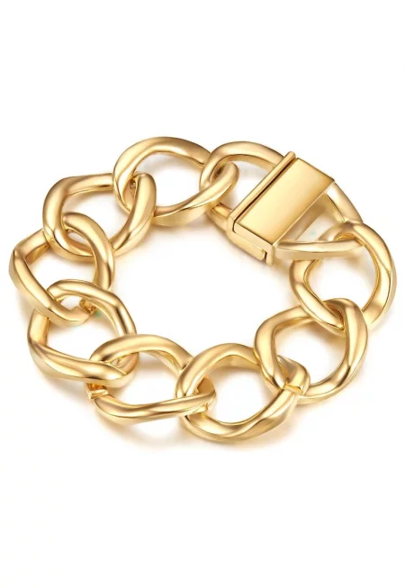 Гривна с покритие от 14K злато - Златист/Жълт