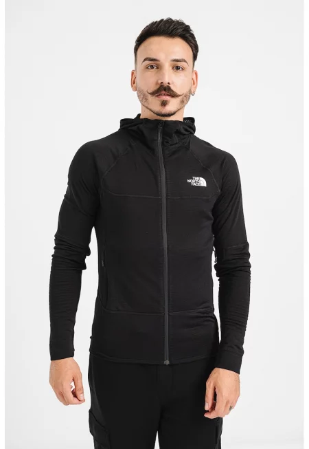 Худи Bolt Polartec за хайкинг и трекинг с цип - Черен
