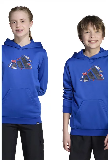 Худи с лого и джоб кенгуру