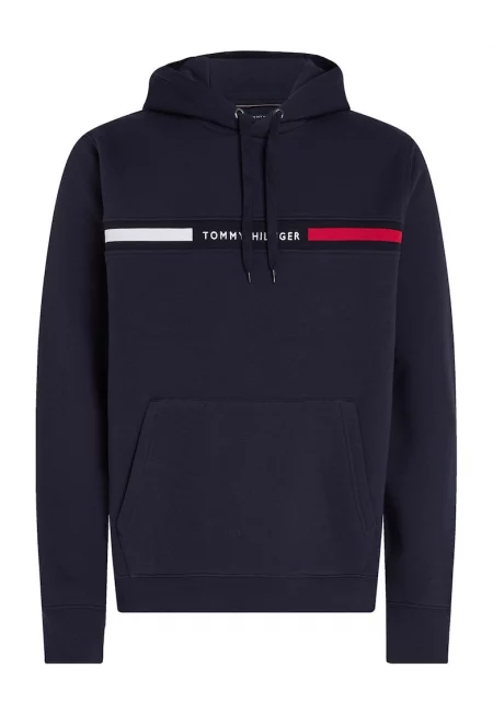 Худи с памук с джоб кенгуру - Ултрамарин синьо