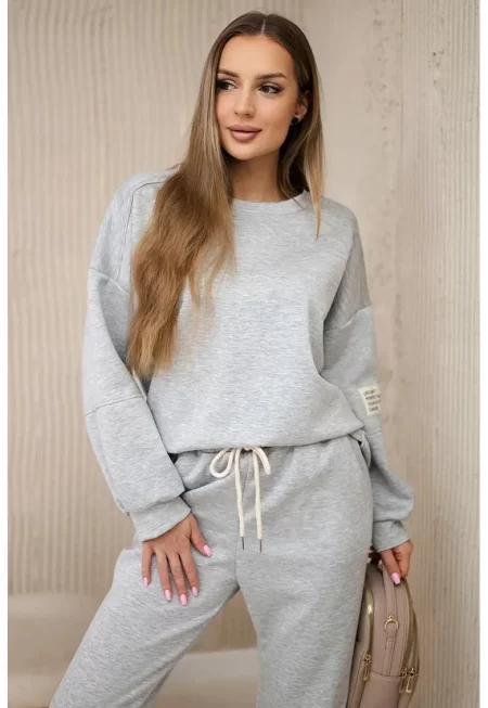 Комплект блуза и панталон с връзки - Един размер