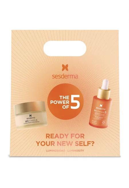 Комплект  за яркост: C-VIT липозомен серум - 30 мл + Антиоксидантен крем за лице - 50 мл