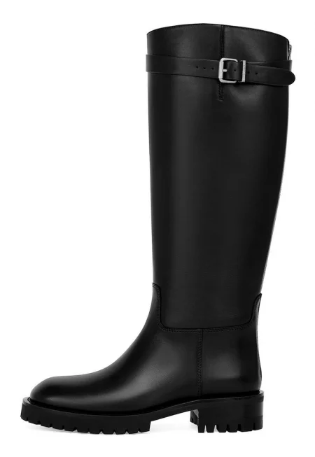 Кожени ботуши - Черен
