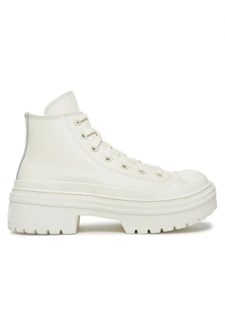 Кожени спортни обувки All Star Lugged Heel - Бял