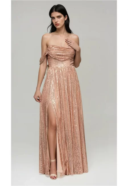 Макси вечерна рокля  LA-OM-DLR228