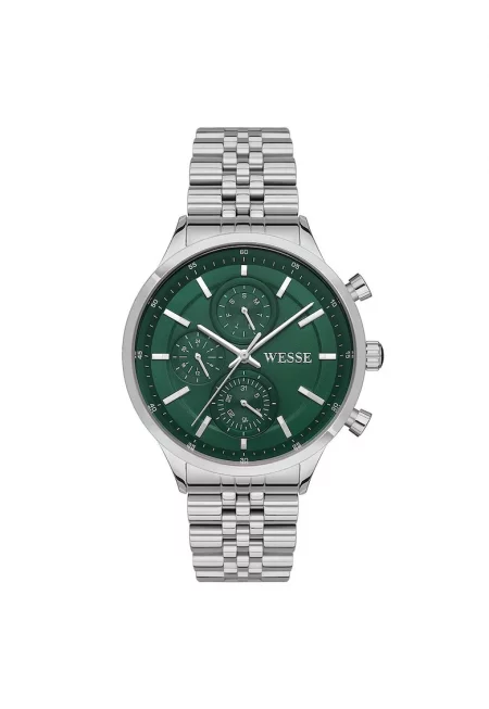 Мъжки часовник  WWG207405 - 43 мм - стомана - водоустойчив 5 ATM - сребрист - зелен циферблат