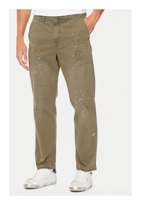 Мъжки дънки -  Зелено - Памук - Зелен