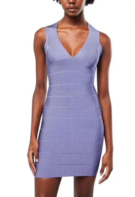 Mini Bandage Dress - Лилав